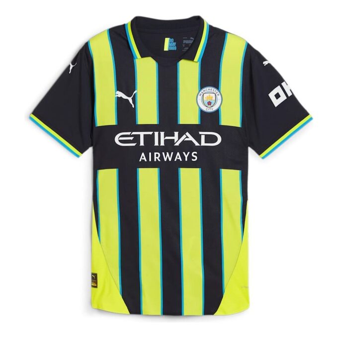 Manchester City 24/25 Away Authentic Player Edition Jersey “Navy Yellow”