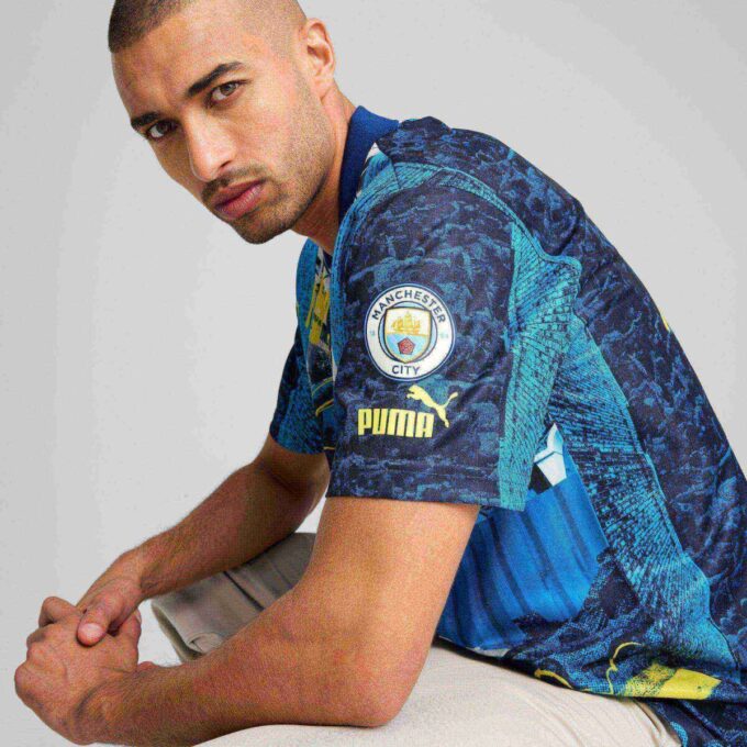 Manchester City ftblNRGY+ Men Retro Jersey Manchester City ftblNRGY+ Men Retro Jersey