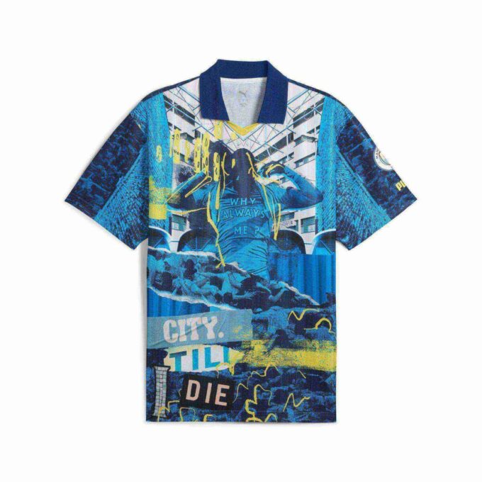 Manchester City ftblNRGY+ Men Retro Jersey Manchester City ftblNRGY+ Men Retro Jersey