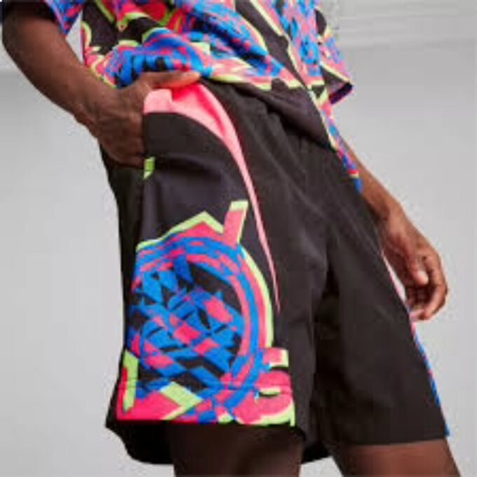 Manchester City FtblNrgy Woven Short “Black Multi-Color”