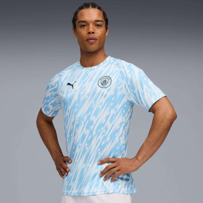 Manchester City Men Soccer Warm-Up Jersey Manchester City Men Soccer Warm-Up Jersey