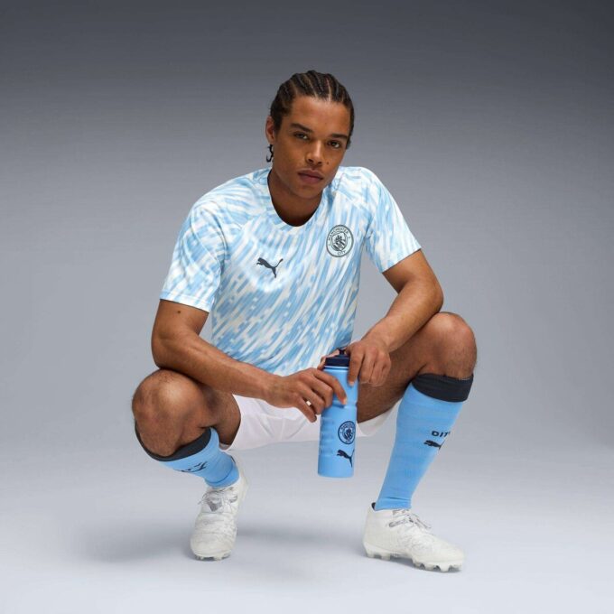 Manchester City Men Soccer Warm-Up Jersey Manchester City Men Soccer Warm-Up Jersey