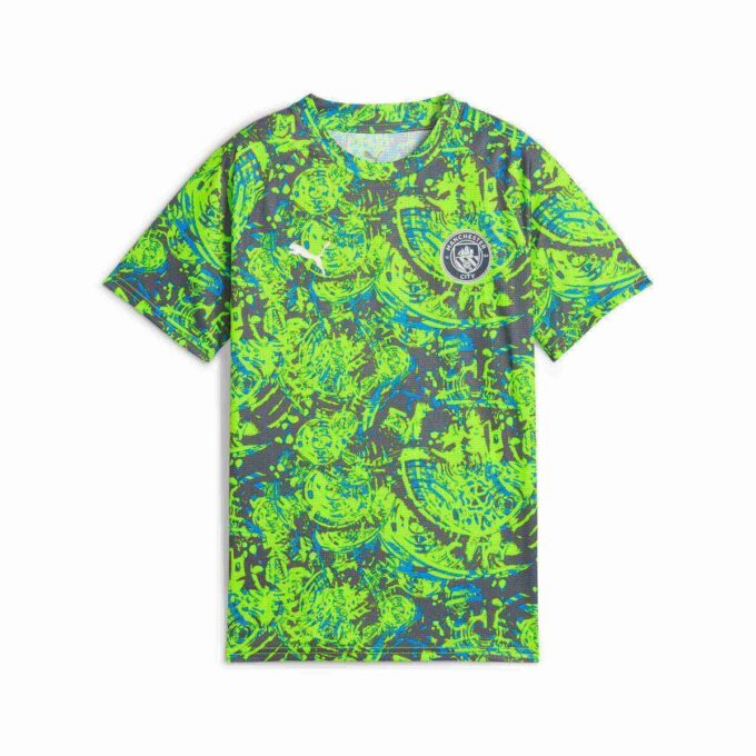 Manchester City Prematch Big Kids’ Soccer Warm-Up Jersey Manchester City Prematch Big Kids’ Soccer Warm-Up Jersey