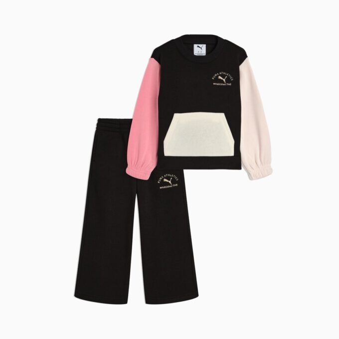 Matching Sets Toddlers’ Fleece Sweatshirt and Wide Leg Pants Matching Sets Toddlers’ Fleece Sweatshirt and Wide Leg Pants