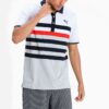 MATTR One Way Polo Shirt “White Black Red”