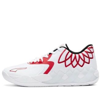 MB.01 Low LaMelo Ball “Team Colors – White High Risk Red”