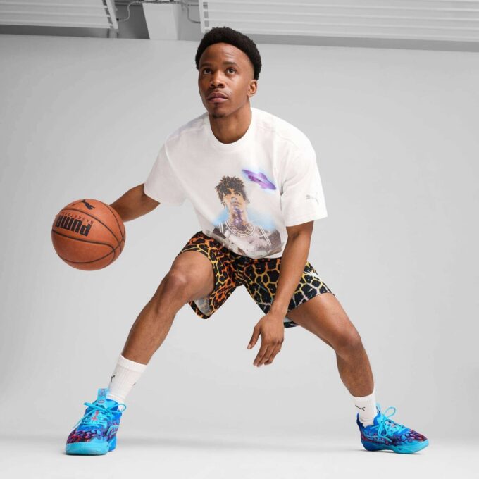 Melo Alien Skin Men Basketball Shorts Melo Alien Skin Men Basketball Shorts