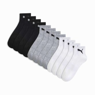 Men Half Terry Quarter-Length Socks (6 Pairs)