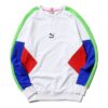 Men”s PUMA TFS Crew Round Neck Pullover White