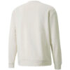 Men”s PUMA Winterized Crew Logo Solid Color Fleece Lined Sports Knit Round Neck Pullover White
