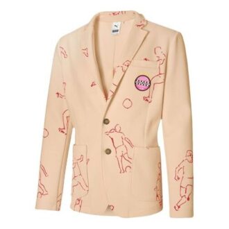 Men”s PUMA x KS TAILORED Jacket Knit Peach Jacket