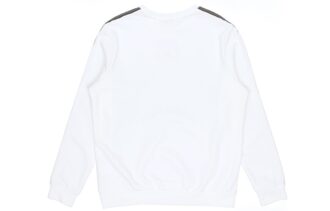 Metallic Nights Crew Sweatshirt “White Black Gold”