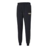Metallic Nights Tape logo Printed Knitting Sports Trouser Men Black
