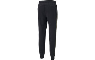 Metallic Nights Tape logo Printed Knitting Sports Trouser Men Black