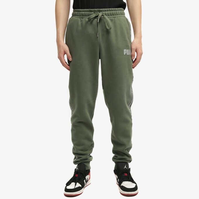 Metallic Nights Tape Sweatpants “Green White”