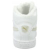 Mid Leather Fur Lined Cozy Stay Warm Mid-Top Casual Skate Shoes Unisex White Fleece Lined