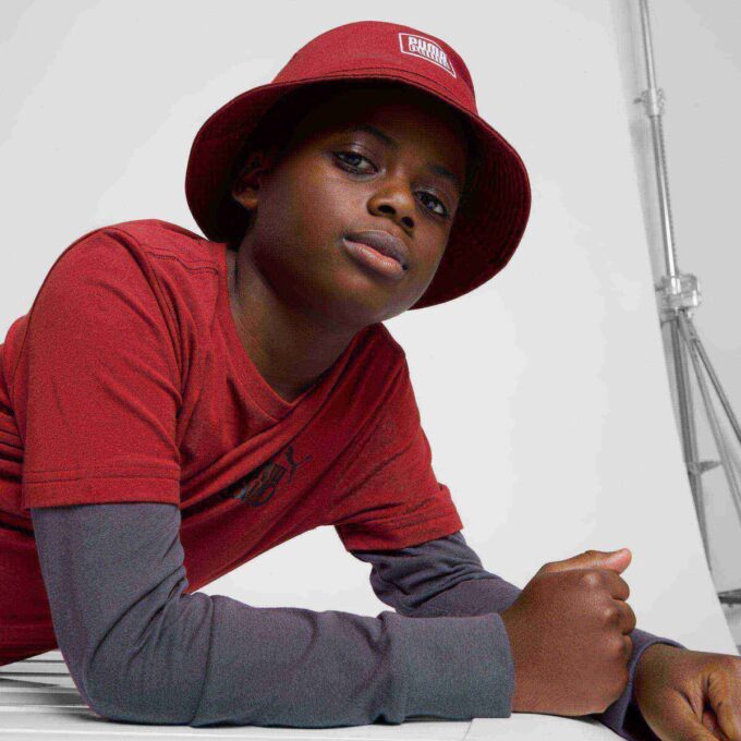 Mirror Logo Big Kids’ Bucket Hat