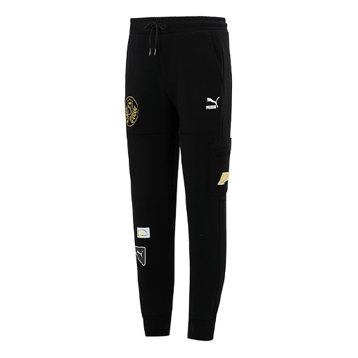 Mix Badge Knit Sweatpant “Black”