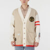 Mix Badge Long Cardigan “Beige”
