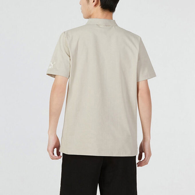 Mix Badge Polo Shirt “Beige”