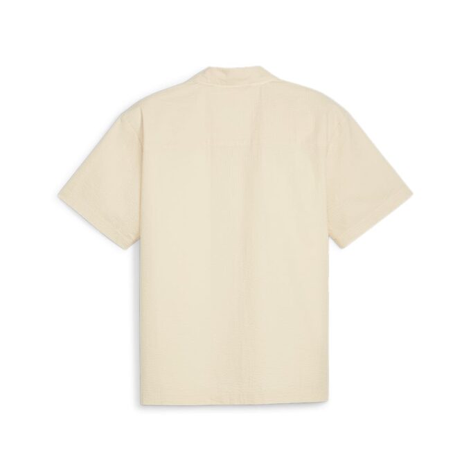MMQ Seersucker Shirt “Alpine Snow”