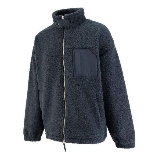 MMQ Sherpa Fleece Jacket “Navy”