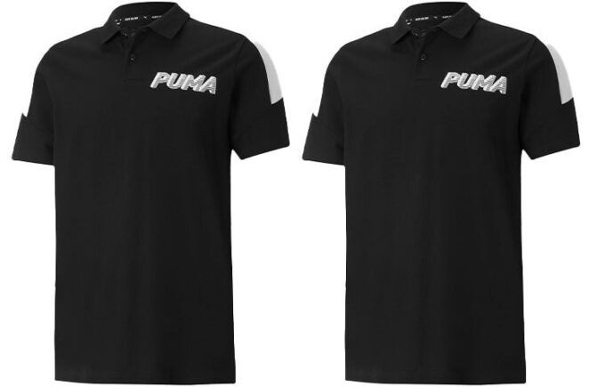 Modern Sports Logo Polo T-Shirt “Black”