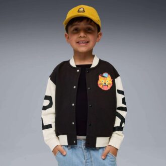Moody Cat Little Kids’ Bomber Jacket