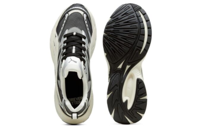 Morphic Retro Sneakers “White Black”