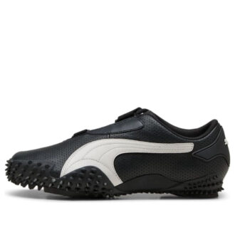 Mostro Perforated Leather “Black White”