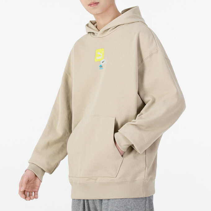 Oversize Trend Graphic Logo Hoodie “Beige”