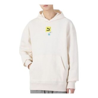 Oversize Trend Graphic Logo Hoodie “White”