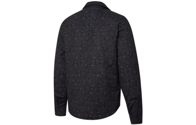 Paisley Woven Reversible Shacke Shirt “Black”