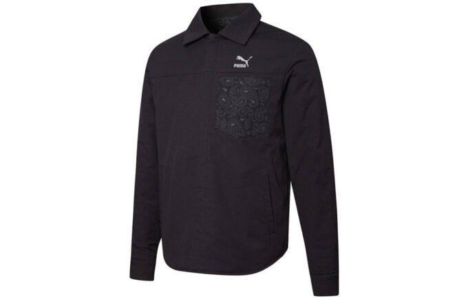 Paisley Woven Reversible Shacke Shirt “Black”