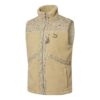 Paisley Woven Sherpa Vest “Tan”