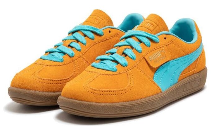Palermo “Dark Cheddar Bright Aqua”