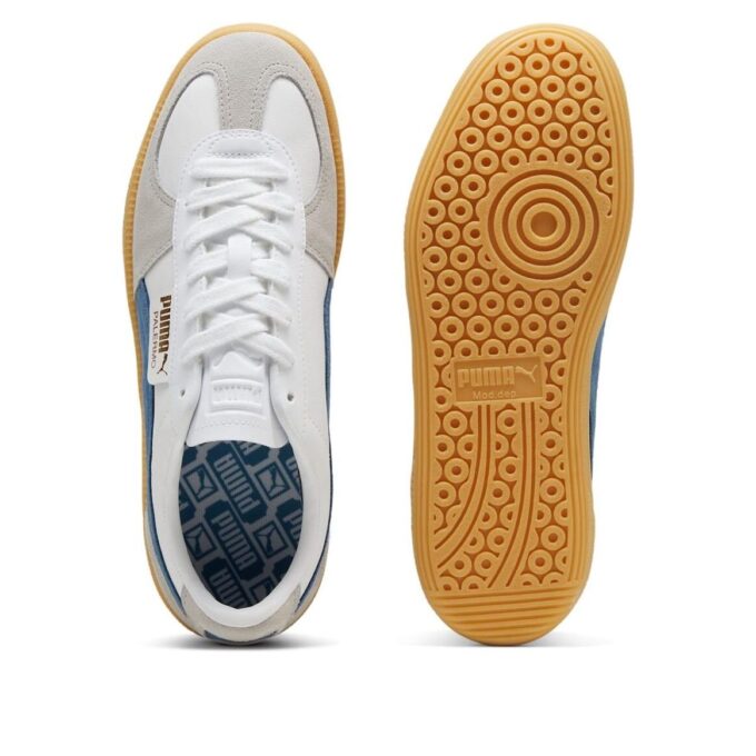 Palermo Leather “White Blue Horizon”