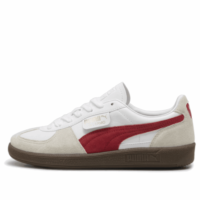 Palermo Leather “White Club Red”