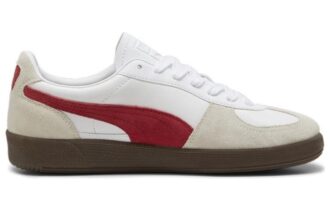 Palermo Leather “White Club Red”