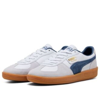 Palermo Leather “White Dark Indigo”