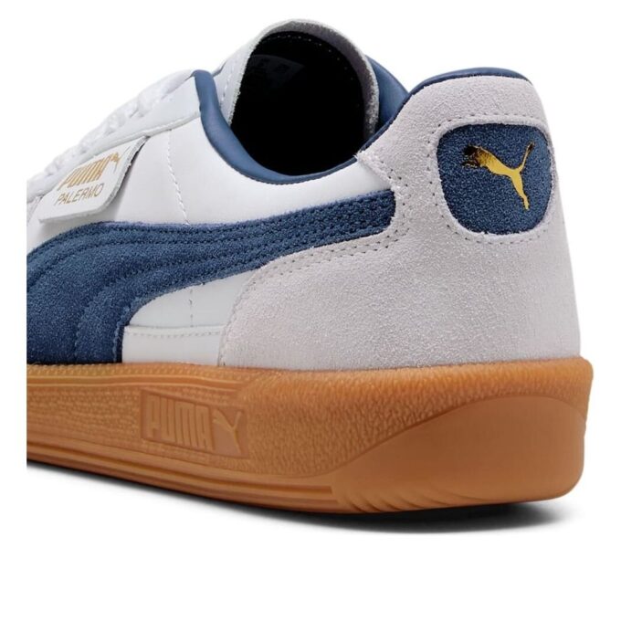 Palermo Leather “White Dark Indigo”