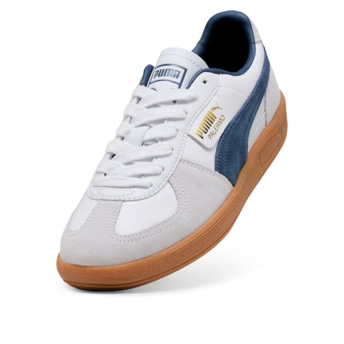 Palermo Leather “White Dark Indigo”