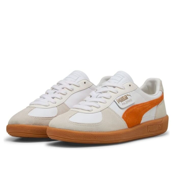 Palermo Leather “White Orange Glo”