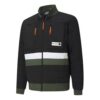 Parquet Quilted Puffer Basketball Winter Jacket “Black Green”