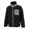 Patch Pocket Sherpa Jacket “Black”