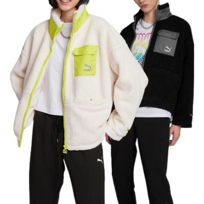 Patch Pocket Sherpa Jacket “White”