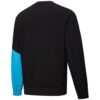 Patched Crew Neck Sweater “Black Blue”