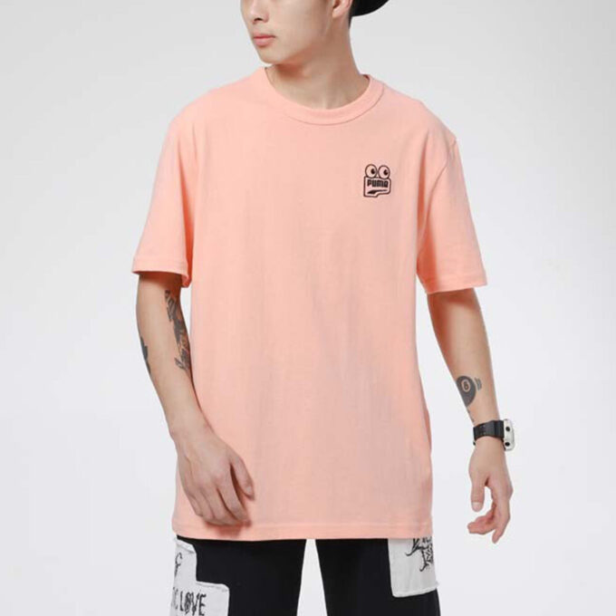 Peach Downtown Graphic T-Shirt “Pink Black”