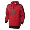 Pinstripe Aop Pullover Hoodie “Red”
