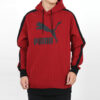 Pinstripe Aop Pullover Hoodie “Red”